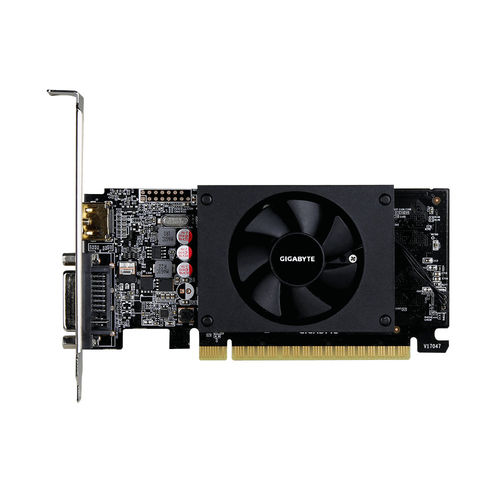 Tarjeta Grafica Gigabyte Gt710 1gb Gddr5 Pcie2.0 1*Hdmi/1*Dvi-I | Quonty.com | GV-N710D5-1GL