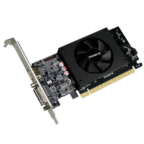 Tarjeta Grafica Gigabyte Gt710 1gb Gddr5 Pcie2.0 1*Hdmi/1*Dvi-I | Quonty.com | GV-N710D5-1GL