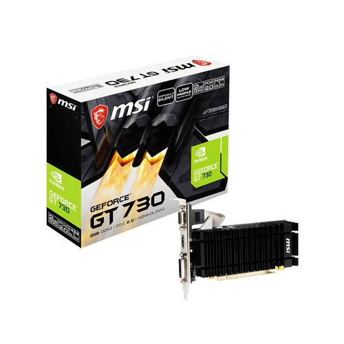 Tarjeta Grafica Msi Gt 730 2gb Gddr3 Pcie2.0 1*Hdmi/1*Dvi-D/1*Vga Lpv1 | Quonty.com | 912-V809-3861