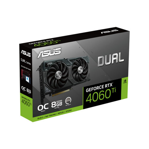 Tarjetas Graficas Asus Rtx 4060 Ti Oc Edition 8gb Gddr6 Pcie4.0 1*Hdmi/3*Dp | Quonty.com | 90YV0J40-M0NA00