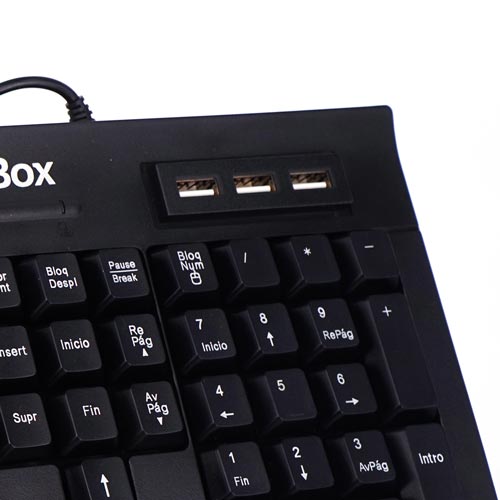 Teclado Coolbox Usb Hub 3-Usb2.0 | Quonty.com | COO-TEC01HU