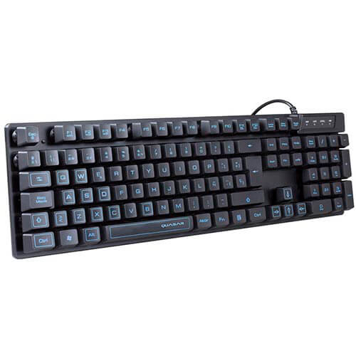 Teclado Coolbox Quasar Selene Gaming Usb Retroiluminado Azul | Quonty.com | QUA-TL014
