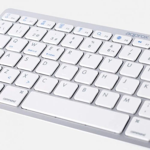 Teclado Approx Appmx300bts Bluetooth 3.0 Plateado | Quonty.com | APPMX300BTS