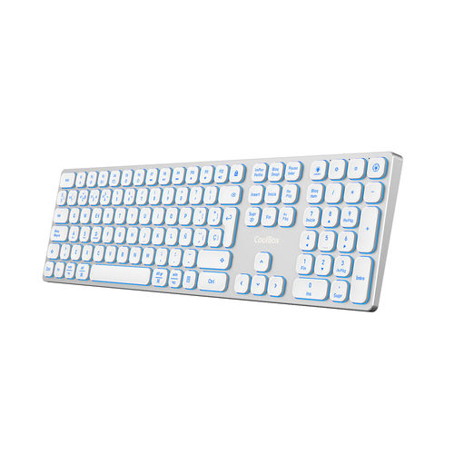 Teclado Coolbox Moonlight B431 Inalambrico Retroiluminado Blanco | Quonty.com | COO-TEW02-BKW