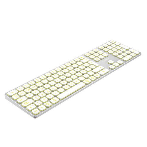 Teclado Coolbox Moonlight B431 Inalambrico Retroiluminado Blanco | Quonty.com | COO-TEW02-BKW