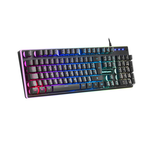 Teclado Mars Gaming Mk320 Usb Negro Rgb C/Reposamuñecas | Quonty.com | MK320ES