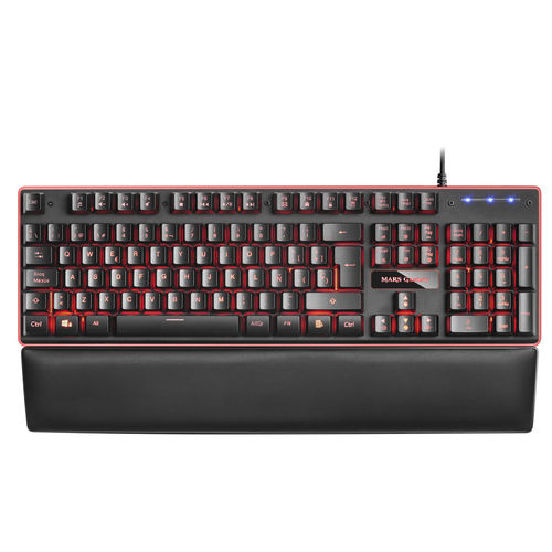 Teclado Mars Gaming Mk320 Usb Negro Rgb C/Reposamuñecas | Quonty.com | MK320ES