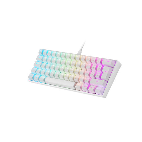 Teclado Mars Gaming Mkmini Usb Blanco Rgb Mecanico Ultra Compacto | Quonty.com | MKMINIWRES