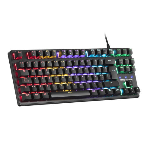 Teclado Mars Gaming Mkxtkl Usb Negro Rgb Mecanico Ultra Compacto Switch Azul | Quonty.com | MKXTKLBES