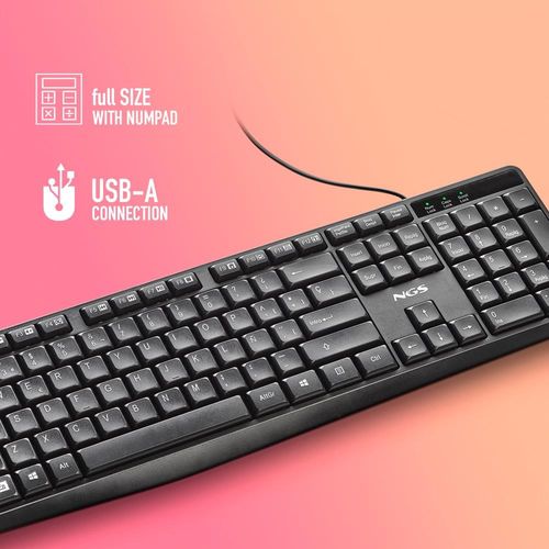 Teclado Ngs Funky V4 Usb Negro | Quonty.com | FUNKYV4