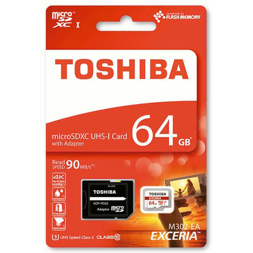 Microsd Toshiba 64gb Uhs-I Cl10 Adaptador Sd | Quonty.com | THN-M302R0640EA