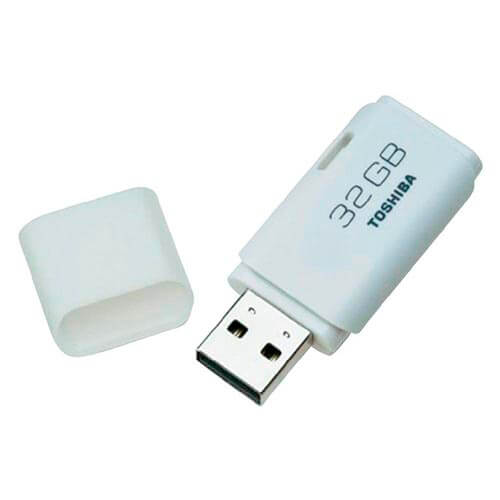 Pendrive Toshiba 32gb Usb2.0 Hayabusa Blanco | Quonty.com | THN-U202W0320E4