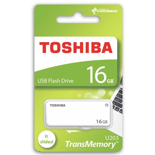 Pendrive Toshiba 16gb Usb2.0 Yamabiko Blanco | Quonty.com | THN-U203W0160E4