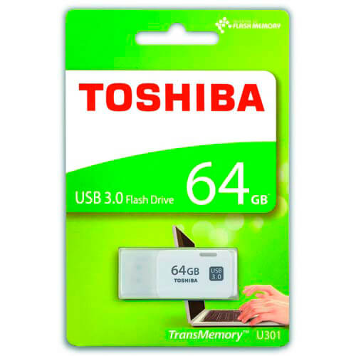 Pendrive Toshiba 64gb Usb3.0 Hayabusa Blanco | Quonty.com | THN-U301W640E4