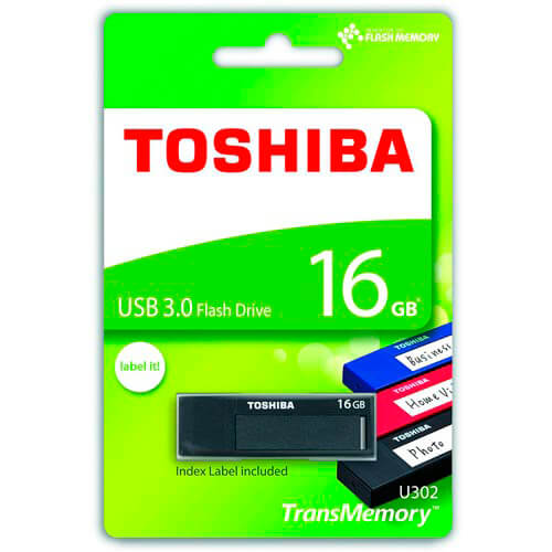 Pendrive Toshiba 16gb Usb3.0 Daichi Negro | Quonty.com | THN-U302K0160M4