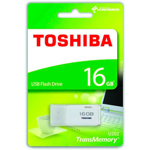 Pendrive Toshiba 16gb Usb2.0 Hayabusa Blanco | Quonty.com | THN-U202W0160E4