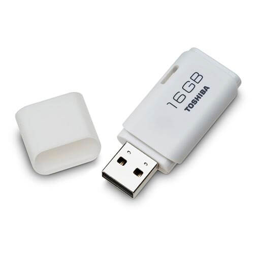 Pendrive Toshiba 16gb Usb2.0 Hayabusa Blanco | Quonty.com | THN-U202W0160E4