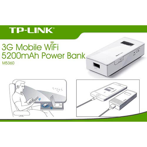 Powerbank/Bateria Externa Router Tp-Link M5360 1usb Wifi 3g | Quonty.com | M5360