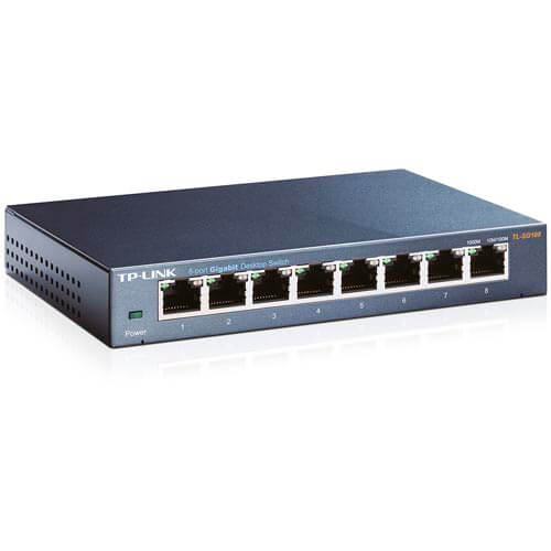 Switch Tp-Link 8ptos 10/100/1000 Tl-Sg108 | Quonty.com | TL-SG108