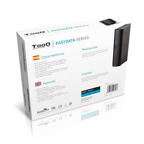 Caja Hdd Tooq Tqe-3520b 3.5'' Ide/Sata3 Usb2.0 | Quonty.com | TQE-3520B