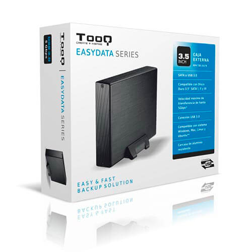 Caja Hdd Tooq Tqe-3527b 3.5'' Sata3 Usb3.0 Negra | Quonty.com | TQE-3527B