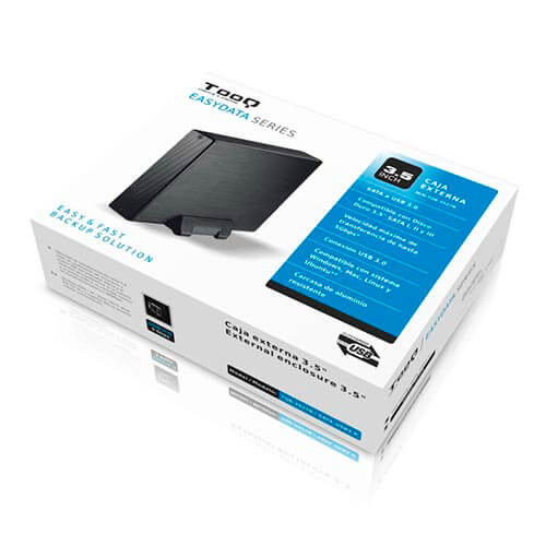 Caja Hdd Tooq Tqe-3527b 3.5'' Sata3 Usb3.0 Negra | Quonty.com | TQE-3527B