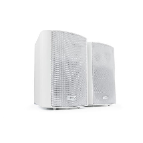 Altavoces Tooq Tqows-01w Autoamplificados De Pared 2x30w Jack-3.5mm Blanco | Quonty.com | TQOWS-01W