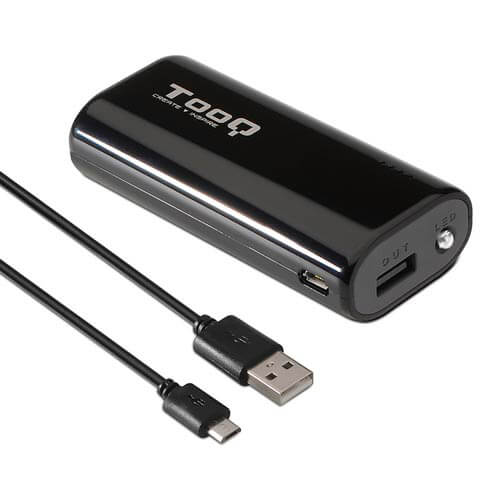 Powerbank/Bateria Externa Tooq Tqpb-1052-B 5200mah Negro | Quonty.com | TQPB-1052-B