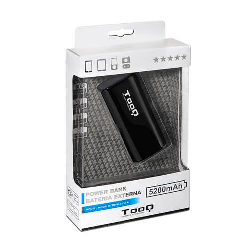 Powerbank/Bateria Externa Tooq Tqpb-1052-B 5200mah Negro | Quonty.com | TQPB-1052-B