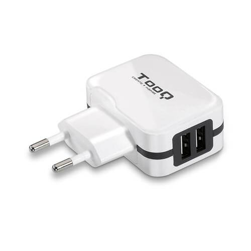Cargador Usb Pared Tooq Tqwc-1s02wt 2ptos 3.4a | Quonty.com | TQWC-1S02WT