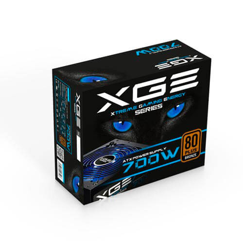 Fuente Tooq Gaming 700w Pfc-Activo 80+Bronze 14cm Atx | Quonty.com | TQXGEII-700SAP