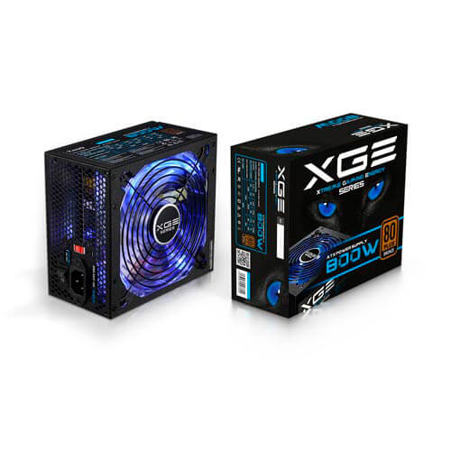 Fuente Tooq Gaming 800w Pfc-Activo 80+ 14cm Atx | Quonty.com | TQXGEII-800SAP