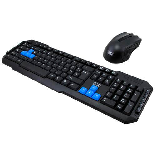 Combo Teclado/Raton Drile 3go Inalambrico Negro | Quonty.com | COMBODRILEW
