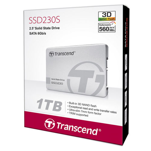 Ssd Transcend 2.5&Quot; 1tb Sata3 Ssd230s | Quonty.com | TS1TSSD230S