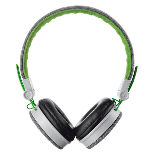 Auricular C/Micrófono Urban Revolt Fyber Gris Y Verde | Quonty.com | 20080