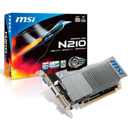 Msi N210-Md1gd3h/Lp 1gb Ddr3 Pcie2.0 | Quonty.com | N210-MD1GD3H/LP