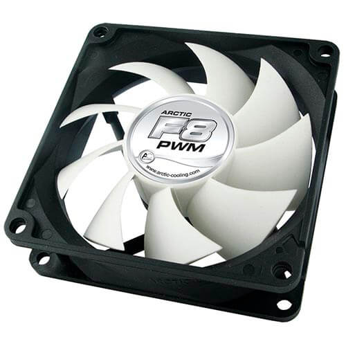 Ventilador 8cm Arctic F8 Pwm 850rpm Negro | Quonty.com | AFACO-080PC-GBA01
