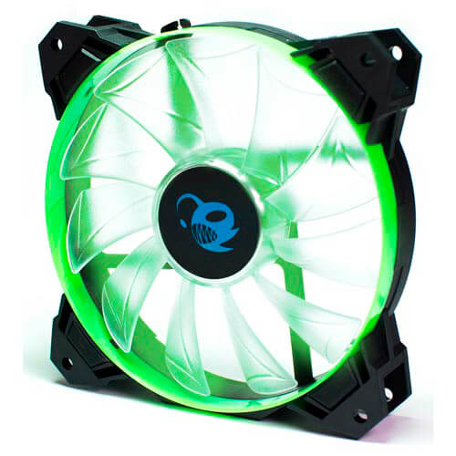 Ventilador Coolbox Deepwind 12cm 1300rpm Leds-Verdes | Quonty.com | DG-VA120-GR-3