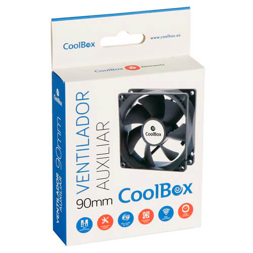Ventilador Coolbox 9cm 1.600rpm | Quonty.com | COO-VAU090-3