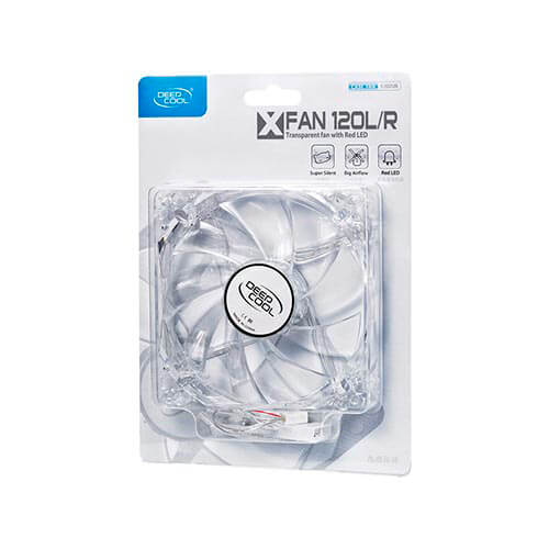 Ventilador Deepcool Xfan120lr 12cm 1.300rpm Led-Rojo | Quonty.com | XFAN120LR