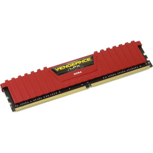 Corsair Ddr4 8gb 2666mhz Cl16 Vengeance Lpx Red | Quonty.com | CMK8GX4M1A2666C16R