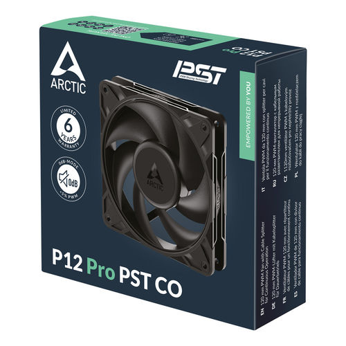 Ventilador 12cm Arctic P12 Pro Pst Co Negro | Quonty.com | ACFAN00312A