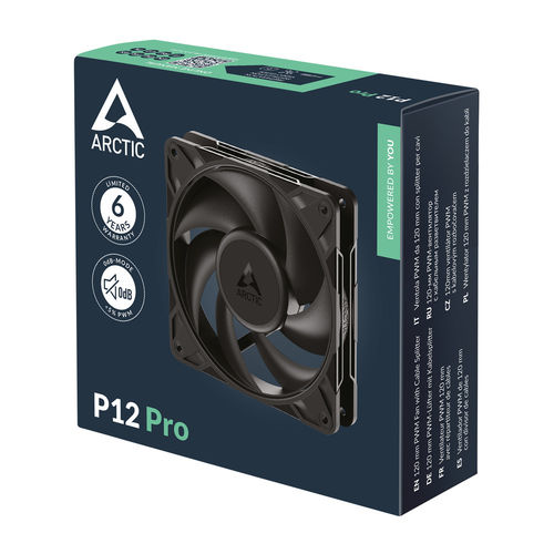 Ventilador 12cm Arctic P12 Pro Pwm Negro | Quonty.com | ACFAN00305A