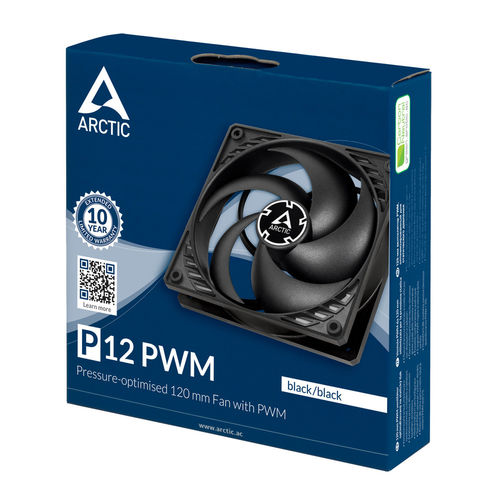 Ventilador 12cm Arctic P12 Pwm Negro | Quonty.com | ACFAN00119A