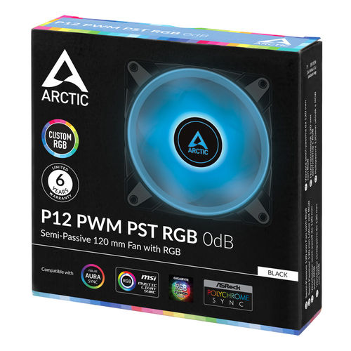 Ventilador 12cm Arctic P12 Pwm Pst Negro Rgb | Quonty.com | ACFAN00186A