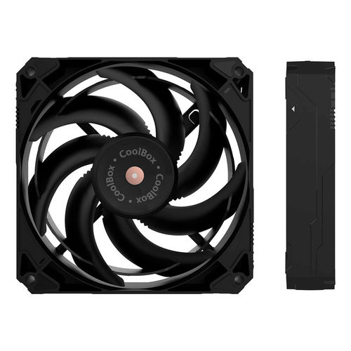Ventilador 12cm Coolbox V12 Pwm Negro | Quonty.com | COO-VA12-03B