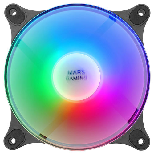 Ventilador 12cm Mars Gaming Mfduo Kit 2vent. Frgb Rainbow 360º Negro | Quonty.com | MFDUO