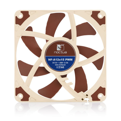 Ventilador 12cm Noctua Nf-A12x15-Pwm 1.850rpm Marron | Quonty.com | NF-A12X15-PWM