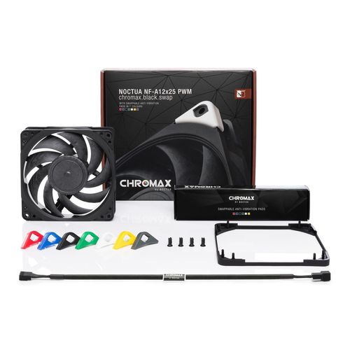 Ventilador 12cm Noctua Nf-A12x25pwm Ch.Bk.S 2.000rpm Negro | Quonty.com | NF-A12X25PWM CH.BK.S