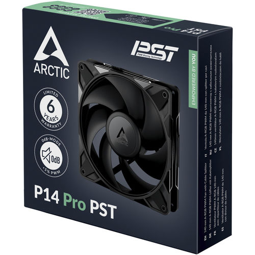 Ventilador 14cm Arctic P14 Pro Pst Negro | Quonty.com | ACFAN00314A